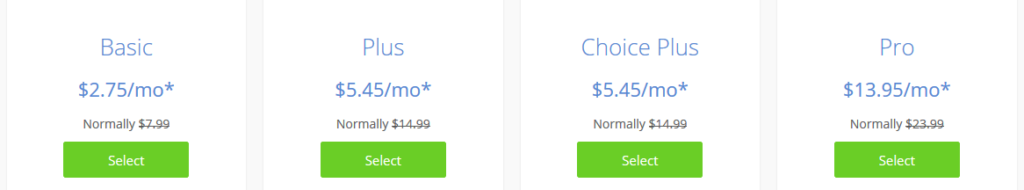 Web Hosting in Nigeria: 5 Best Website Hosting Providers in 2021 3 BlueHost Web Hosting Plans