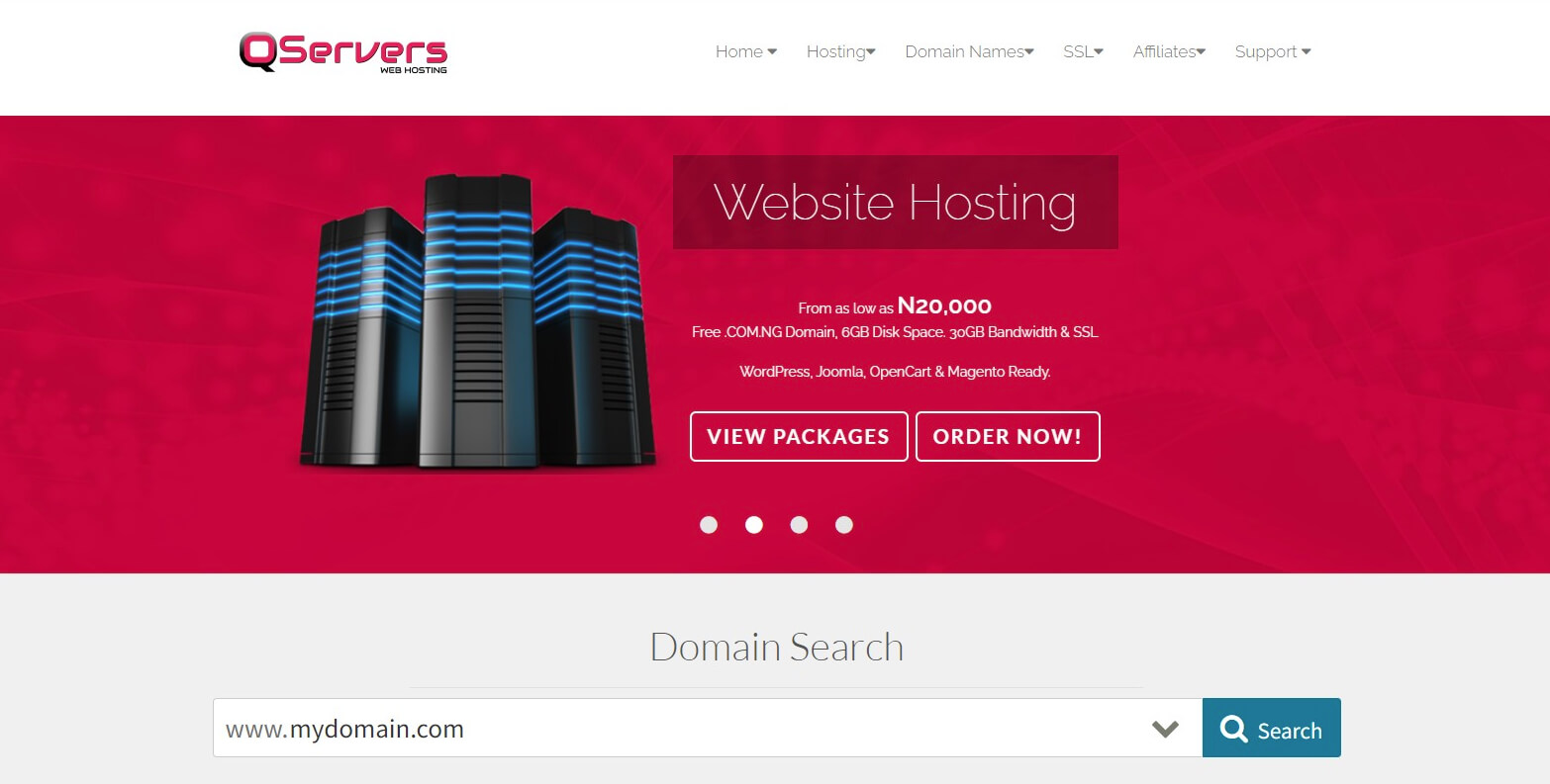 Qservers Web Hosting Company in Nigeria