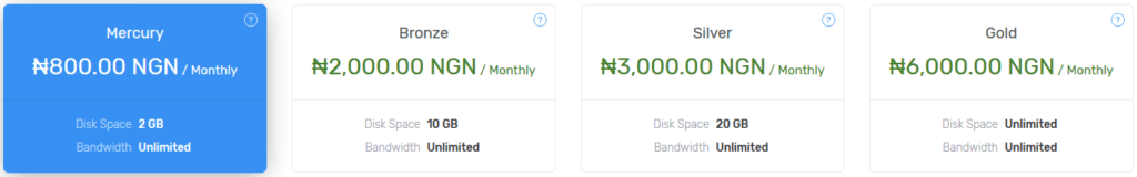 Web Hosting in Nigeria: 5 Best Website Hosting Providers in 2021 10 Web4Africa Plans
