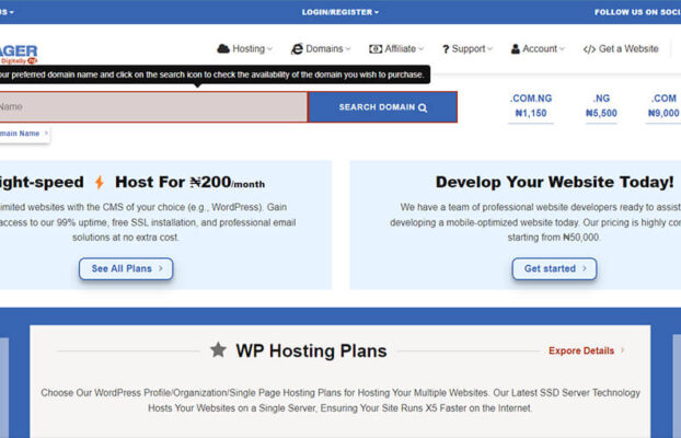 WebManager.NG: Reliable Domain & Web Hosting Company