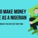 Make money online as a Nigerian