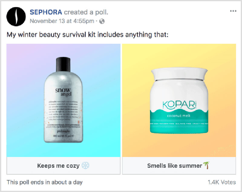 Facebook Poll Ads