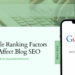 Google Ranking Factors That Affect Blog SEO