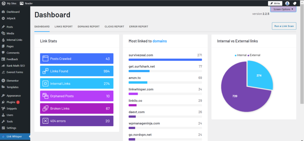 Link Whisper Link Statistics - Link Whisper Alternatives 