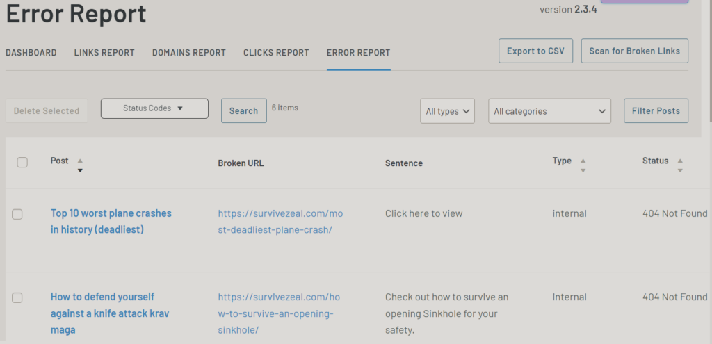 Link Whisper Review: Broken Links and Orphan Content Reporting