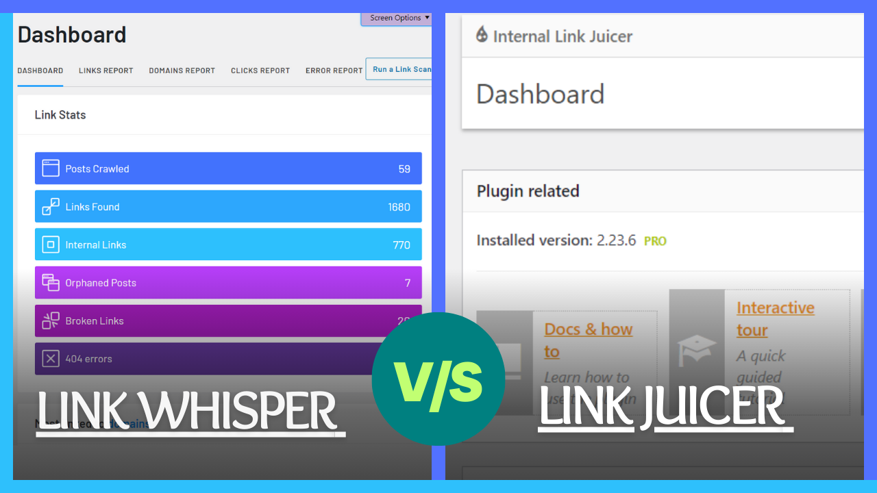 Link Whisper vs Internal Link Juicer: Best Internal Linking Plugin?
