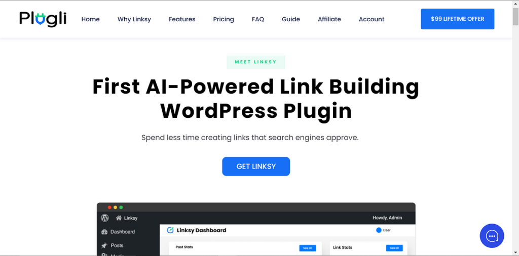 Linksy AI-powered link-builder