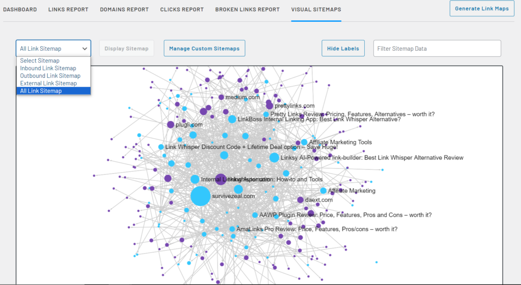 Link Visualization, Link Whisper