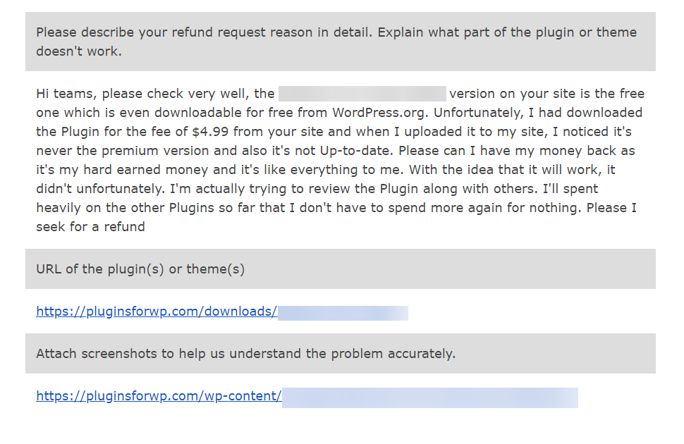 PluginsForWP Review, Customer support