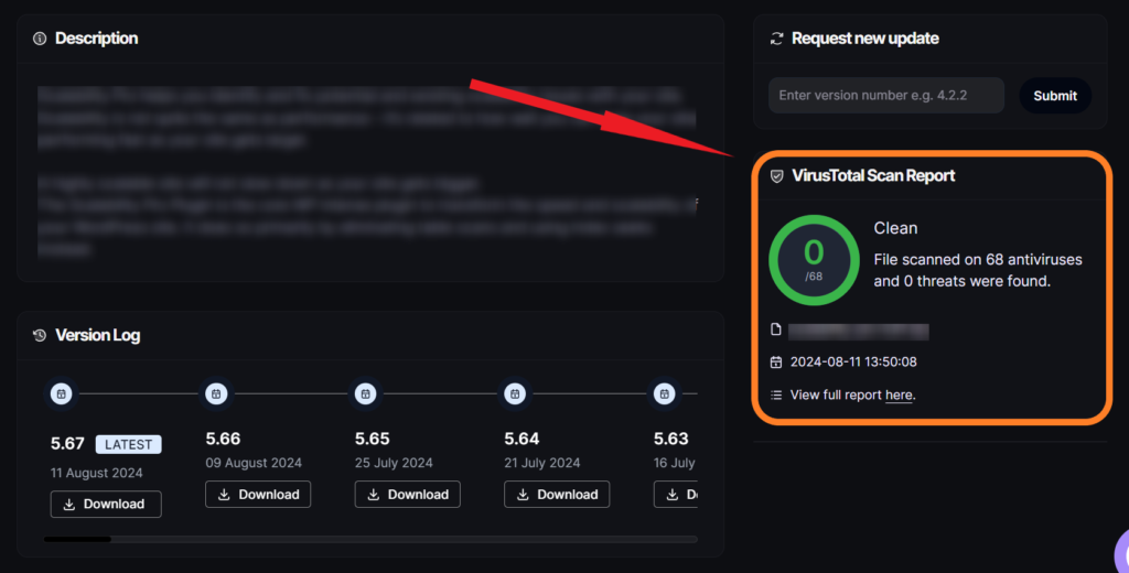 VirusTotal scan, festinger vault