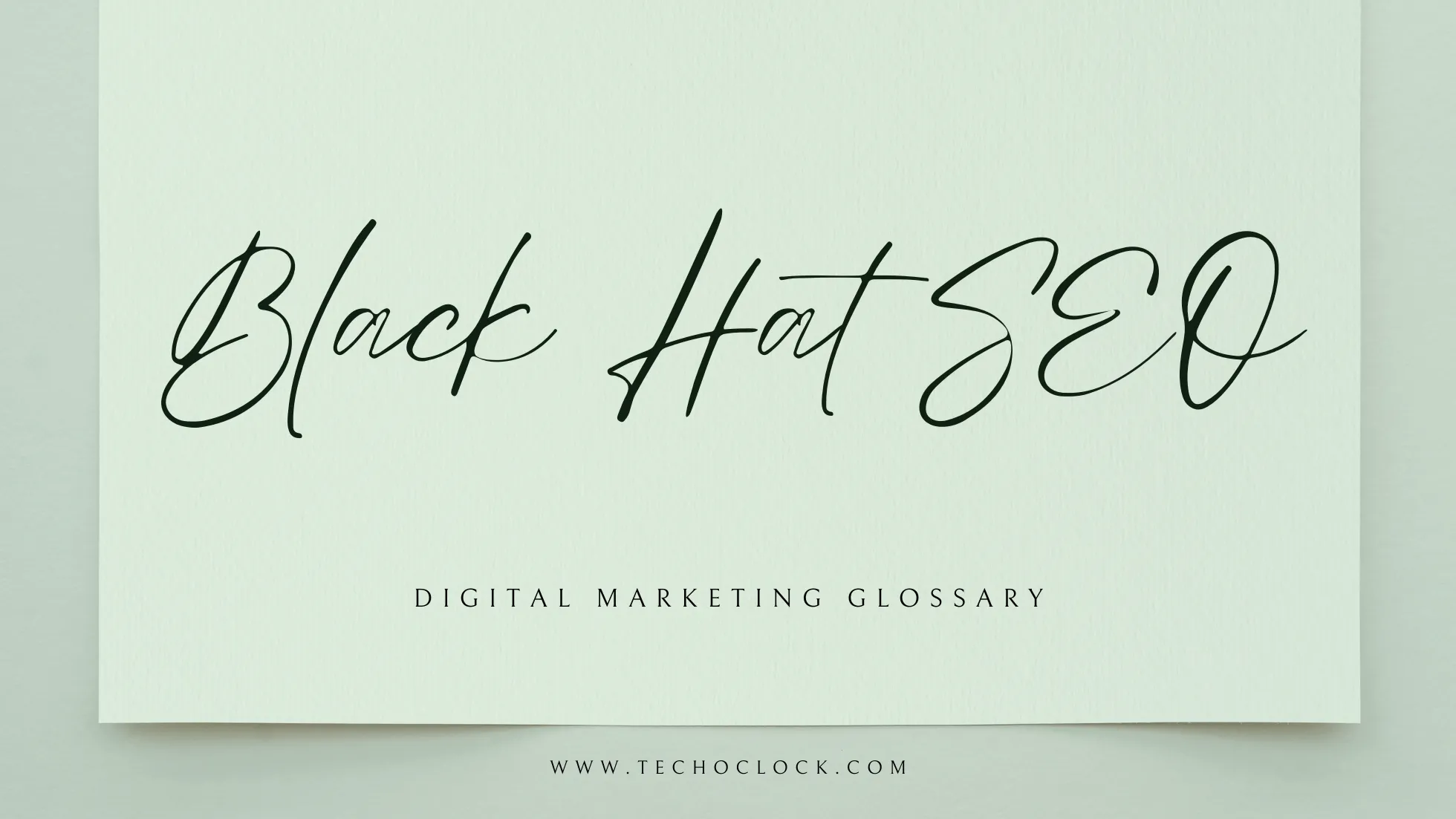 Black Hat SEO