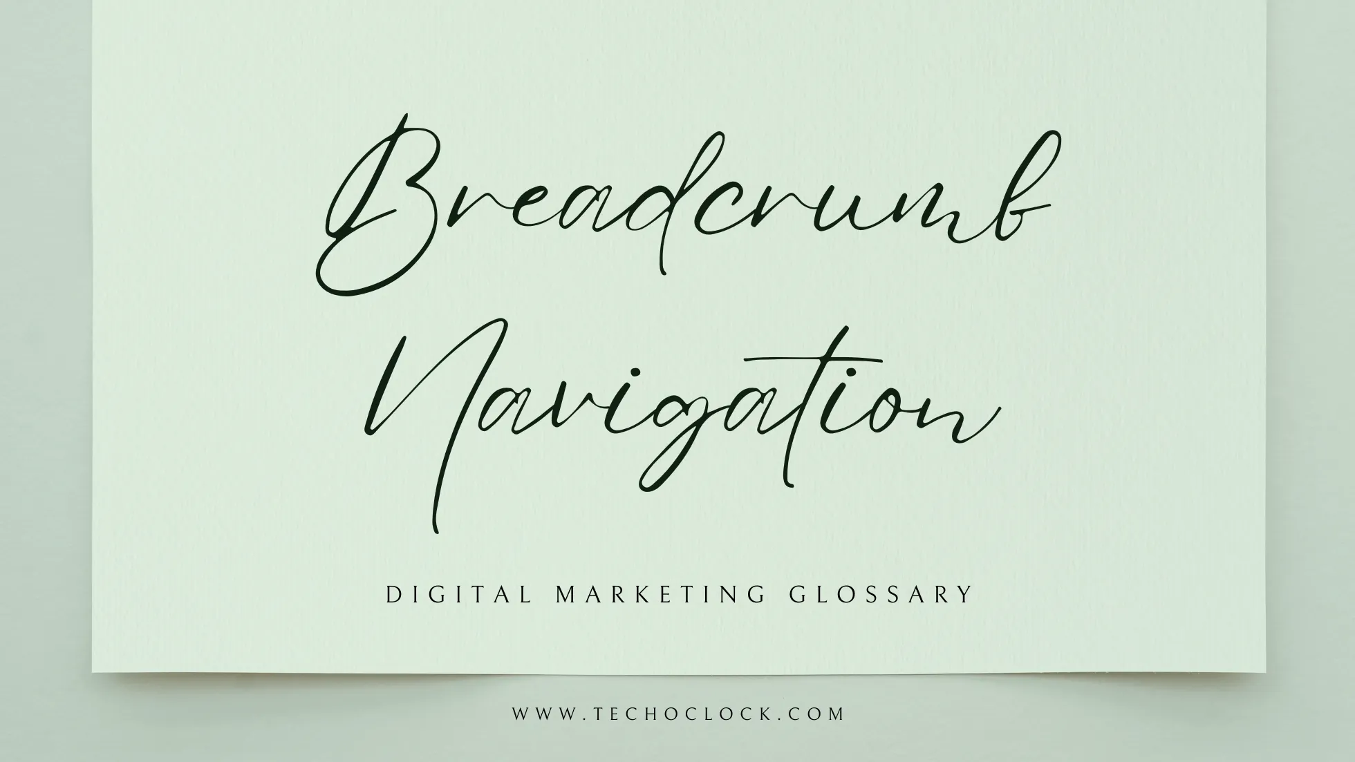 Breadcrumb Navigation