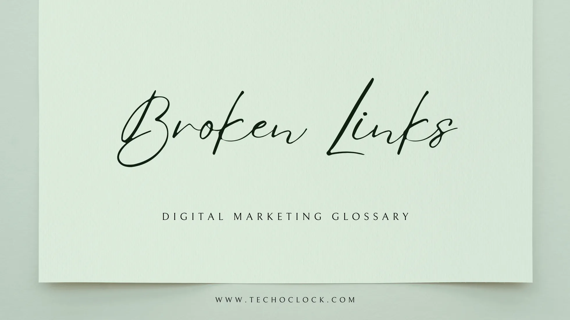 Broken Link