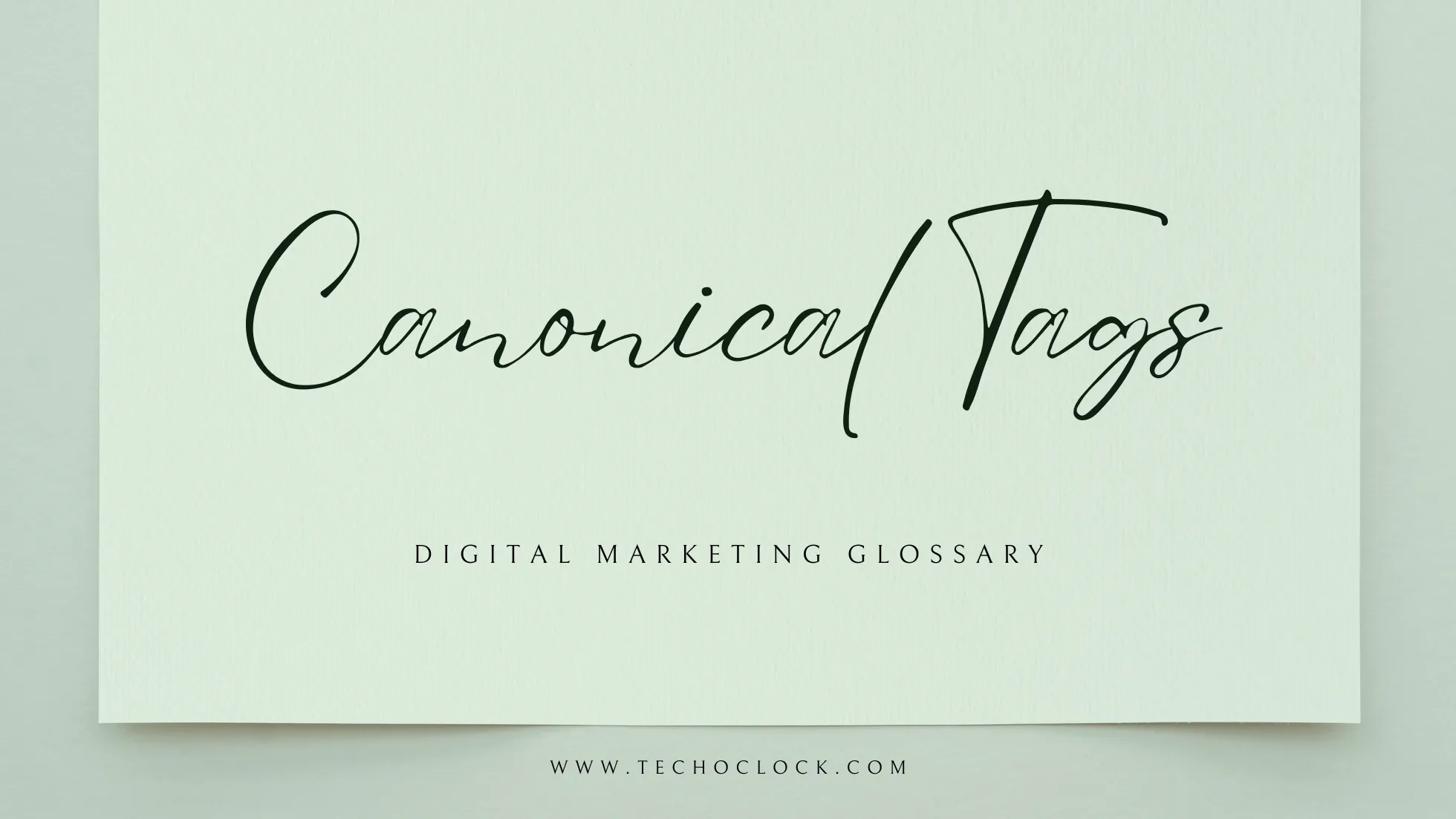 Canonical Tag