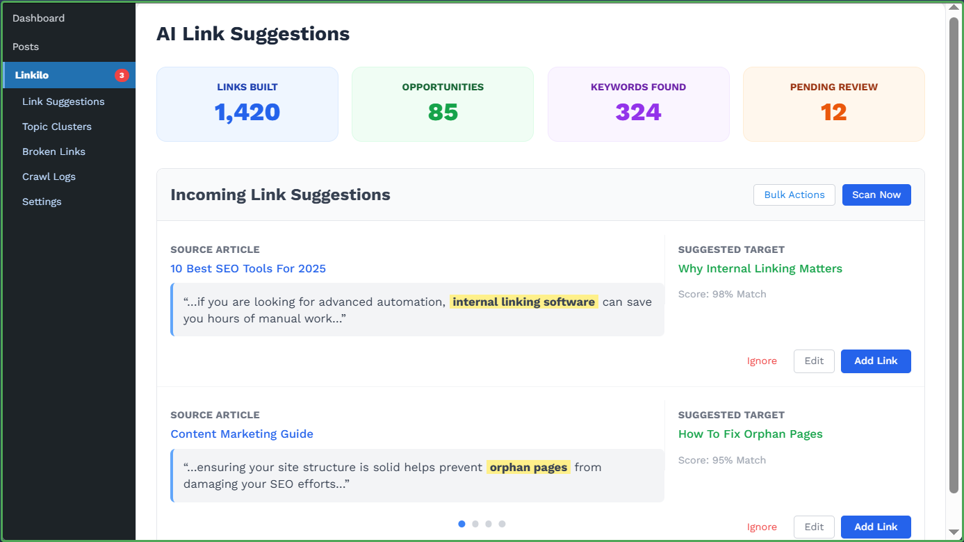Linkilo WordPress Plugin