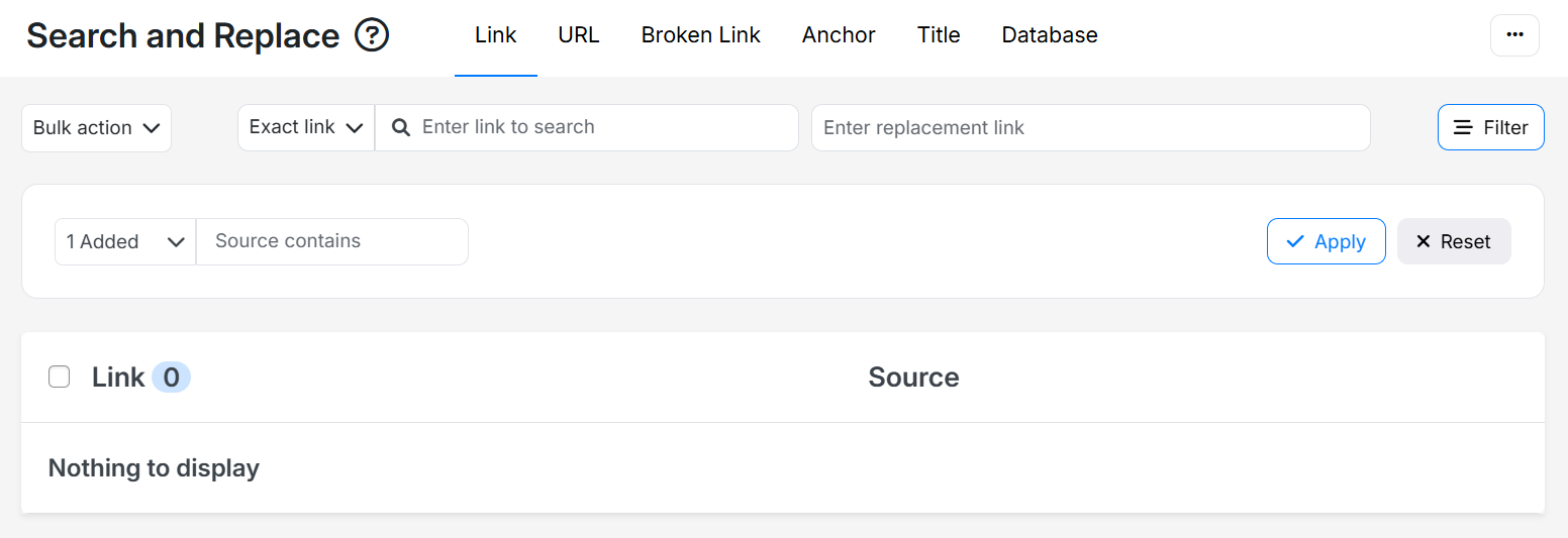 Search and Replace, Linksy AI